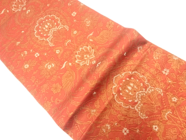 花鳥更紗模様織出し袋帯